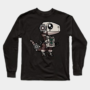 Steampunk Kawaii Dragon Robot Long Sleeve T-Shirt